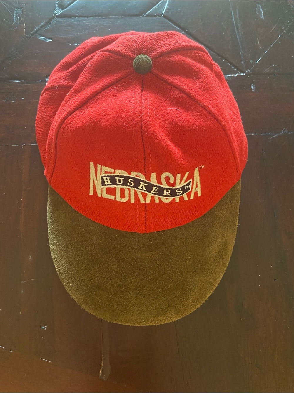 Nebraska Huskers Red and Brown Baseball Cap